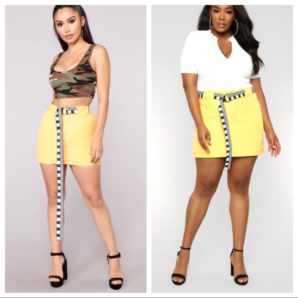 Windbreaker Mini Skirt w/ belt